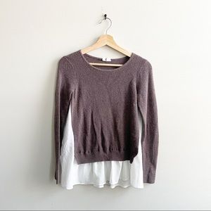 Anthropologie Layered Pull-Over Sweater Moth